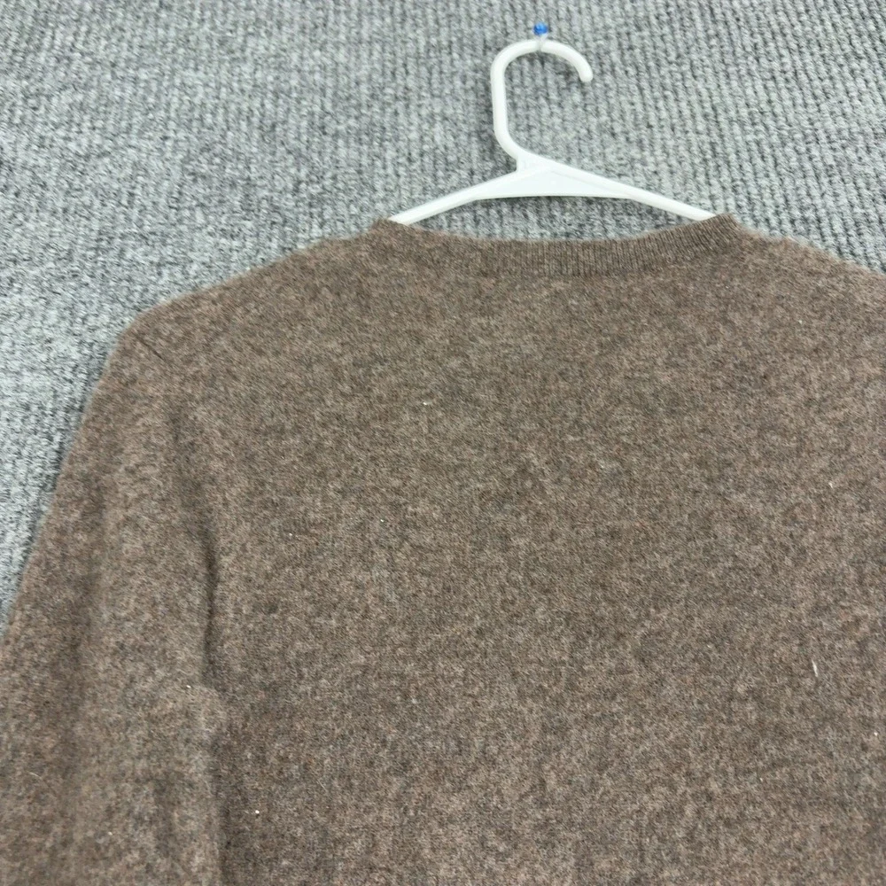 Everlane Sweater XS Brown Cashmere Crewneck Long Sleeve Minimalist Cozy - Picture 6 of 7